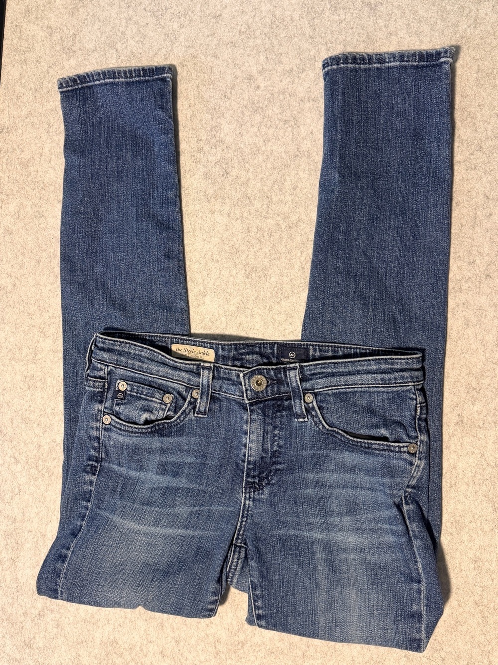 AG Adriano Goldschmied Stevie Ankle Slim Straight Jeans 26R